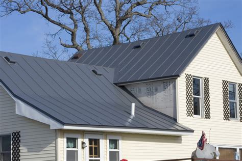 dark gray house metal roof|residential charcoal grey metal roof.